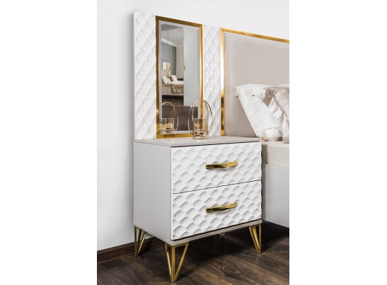 Тумба LARA, белый глянец в Кургане