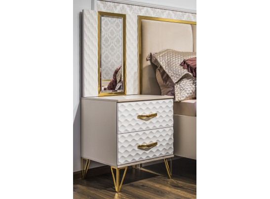 Зеркало LARA для прикроватной тумбы, белый глянец в Кургане