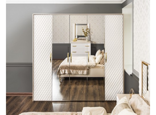 Спальня LARA 4-ств 1.6, белый глянец в Кургане