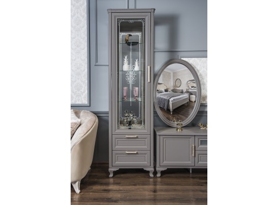 Гостиная МОККО 1+ТВ+1, серый камень в Кургане