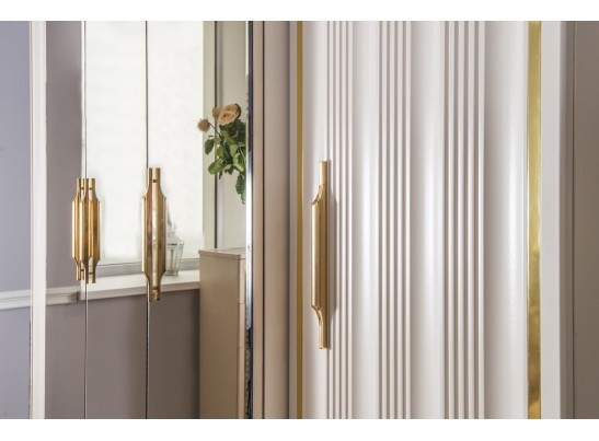 Шкаф 5-ти дверный ЗАМИРА, бежевый в Кургане