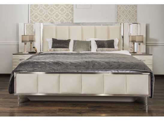 Спальня "Gravita" 5-и ств. шкаф с зеркалами, Белый глянец в Кургане