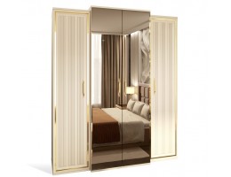 Шкаф 4-х дверный ЗАМИРА, бежевый