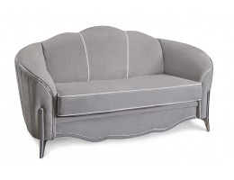 Диван без раскладного механизма GRAVITA 2Х местный, серый серебро