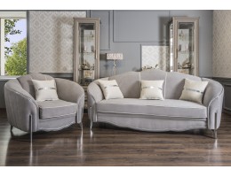 Комплект мягкой мебели GRAVITA, серый серебро