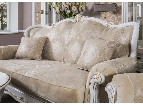 Диван Натали, белый глянец в Кургане