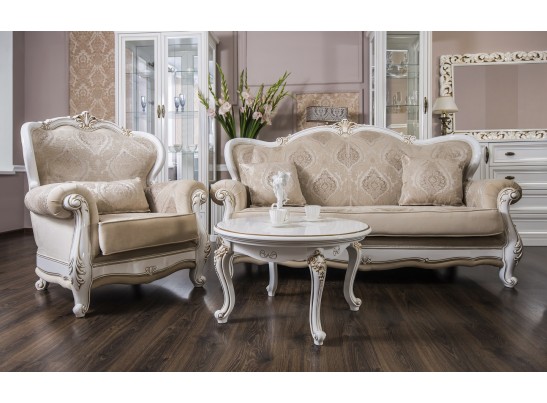 Диван Натали, белый глянец в Кургане