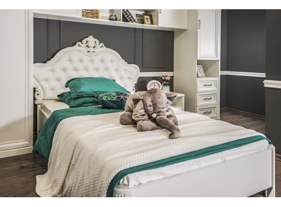 Кровать Мишель 120, белый матовый в Кургане