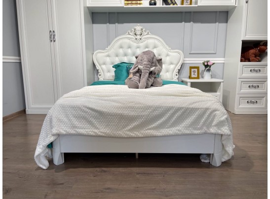 Кровать Мишель 120, белый матовый в Кургане