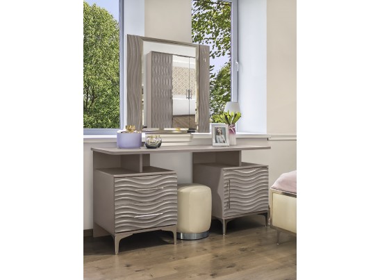 Зеркало Гравита, серый камень глянец в Кургане