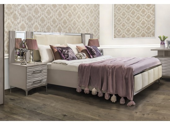 Кровать 180X200 Гравита, серый камень глянец в Кургане