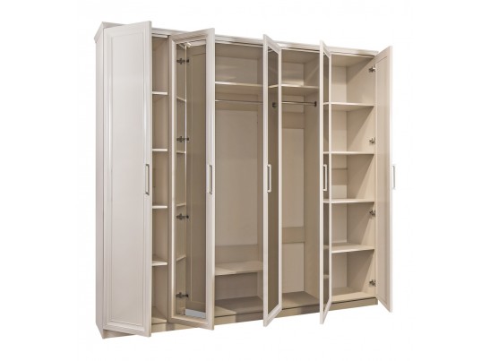 Шкаф 5-ти дверный НОННА, мокко глянец в Кургане