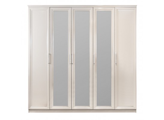 Шкаф 5-ти дверный НОННА, мокко глянец в Кургане