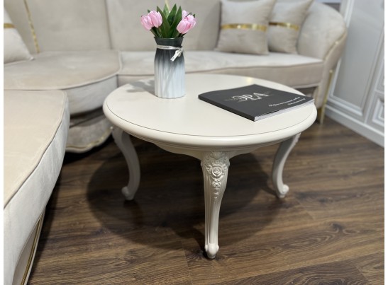 Столик круглый Мокко, бежевый в Кургане