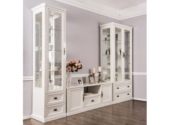 Гостиная Натали 2+2, белый глянец