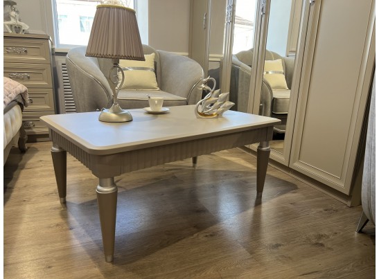 Столик прямоугольный Гравита, серый камень