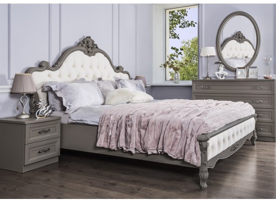 Спальня Мишель Лайт 5-ств серый камень