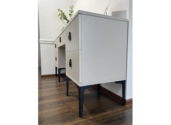 Туалетный столик Стелла светло серый камень