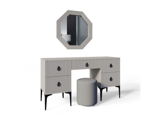 Туалетный столик Стелла светло серый камень