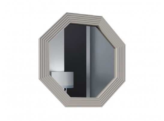 Зеркало Стелла светло серый камень