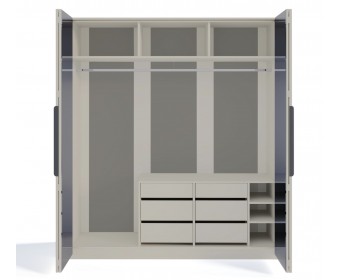 Спальня Стелла 4-ств 160 светло серый камень