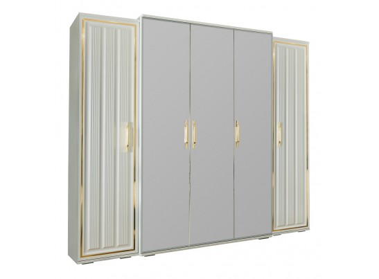 Шкаф Замира 5-дверный оливковый в Кургане