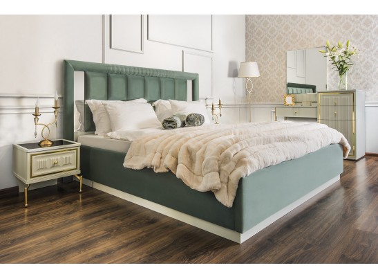 Кровать Замира 160x200 см оливковый в Кургане