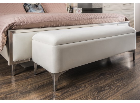 Банкетка GRAVITA белый глянец в Кургане