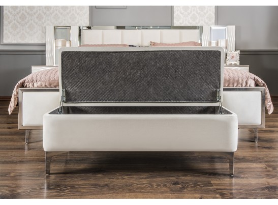 Банкетка GRAVITA белый глянец в Кургане