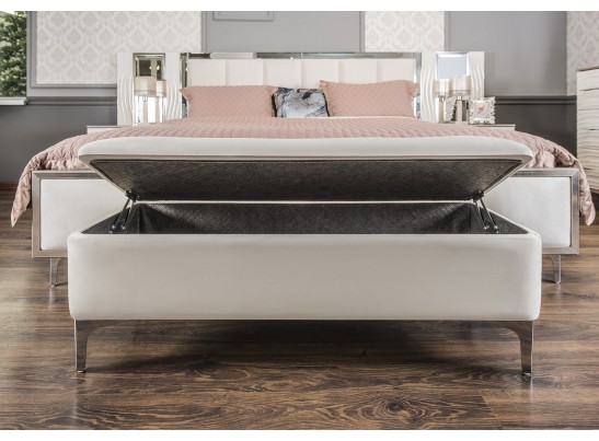 Банкетка GRAVITA белый глянец в Кургане