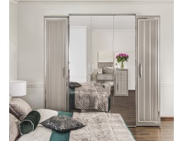 Шкаф Замира 5-дверный серый камень