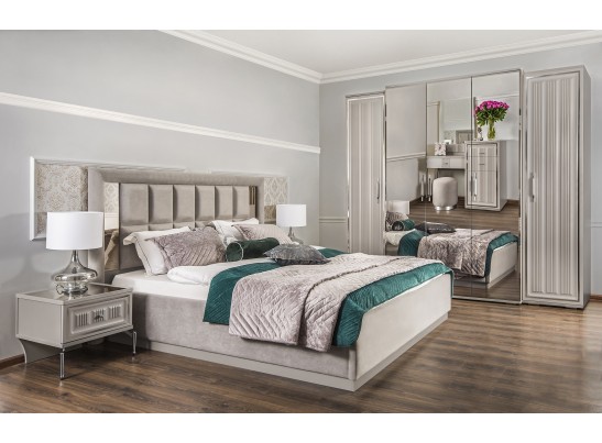 Шкаф Замира 5-дверный серый камень в Кургане