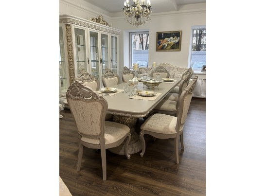 Стол Лали прямоугольный серый камень в Кургане