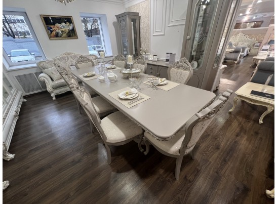 Стол Лали прямоугольный серый камень в Кургане