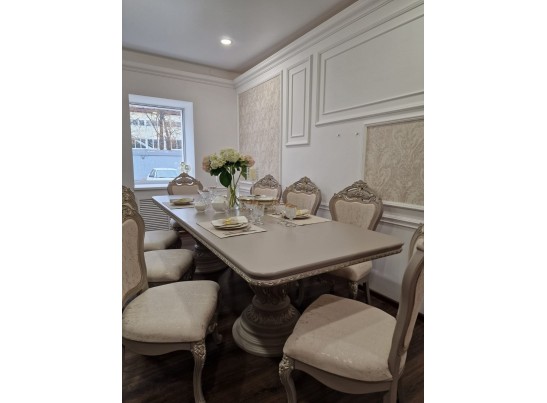 Стол Лали прямоугольный серый камень в Кургане