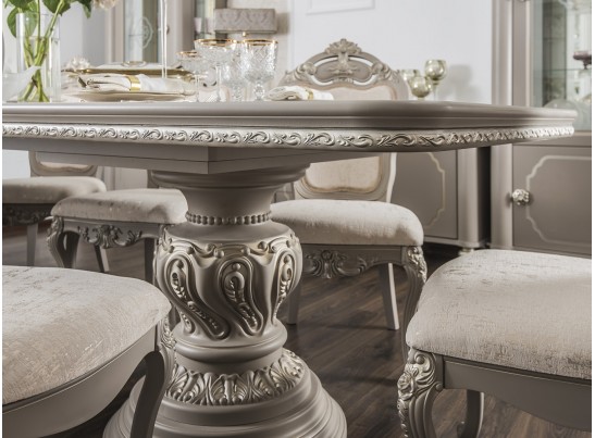 Стол Лали прямоугольный серый камень в Кургане