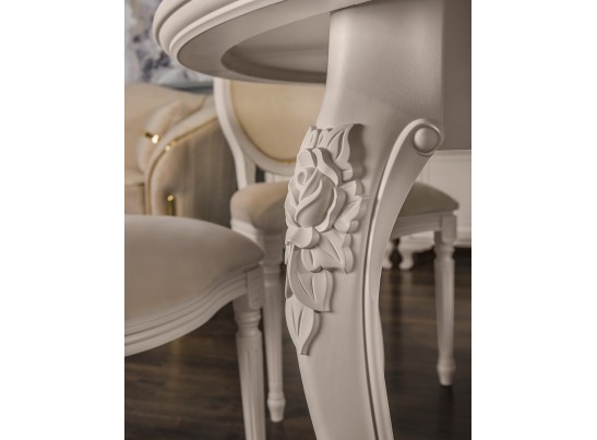 Стол Мокко круглый бежевый в Кургане