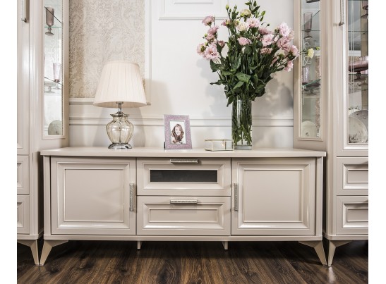 Гостиная Нонна 1+тв+1 бежевый глянец в Кургане