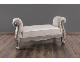 Оттоманка Мокко с двумя подлокотниками серый камень