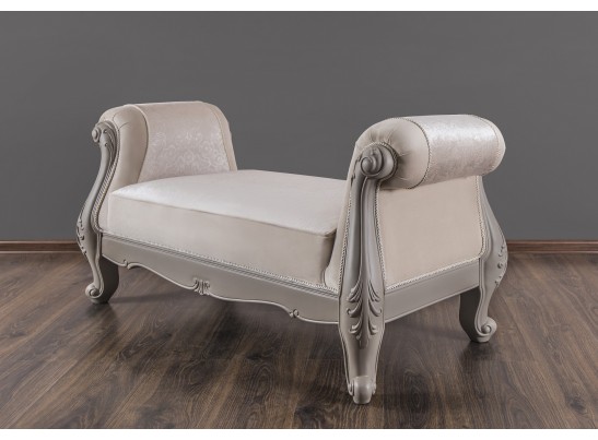 Оттоманка Мокко с двумя подлокотниками серый камень в Кургане