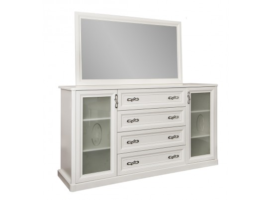 Комод Мишель белый матовый для гостиной в Кургане