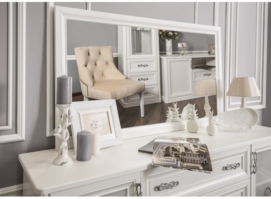 Комод Мишель белый матовый для гостиной в Кургане