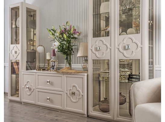 Гостиная Фелисия 1+тв+2 мокко