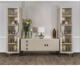 Гостиная Стелла 1+тв+1 светло серый камень