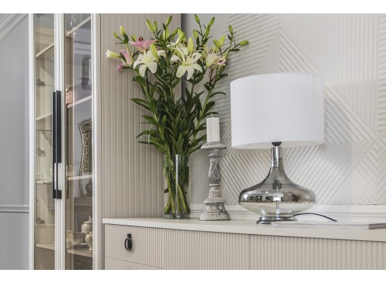 Гостиная Стелла 1+тв+1 светло серый камень