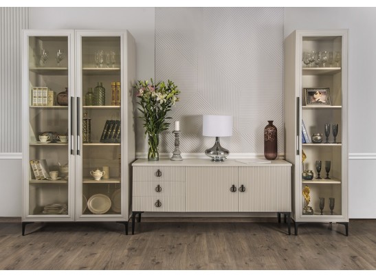 Тумба ТВ Стелла светло серый камень