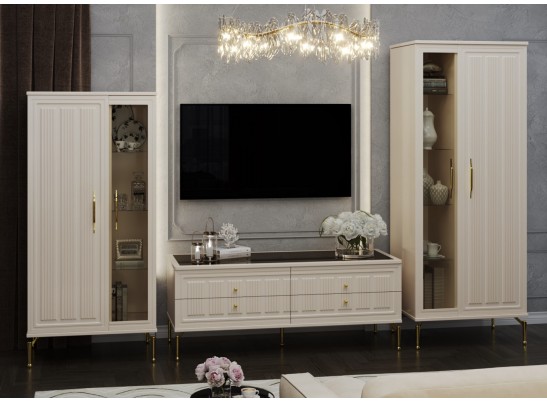 Гостиная Замира 2+тв+2 бежевый