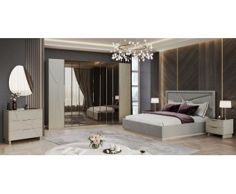 Спальня Лейла 6-ств светло серый камень
