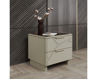 Тумба Лейла светло серый камень