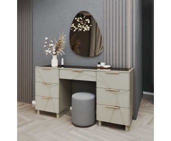 Туалетный столик Лейла светло серый камень